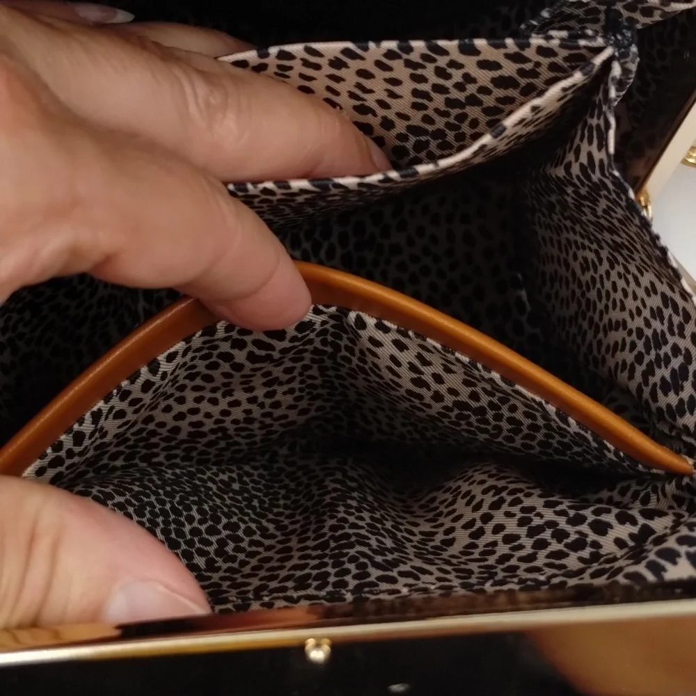 Sophisticated Brown Baby Bag with Gold Accents